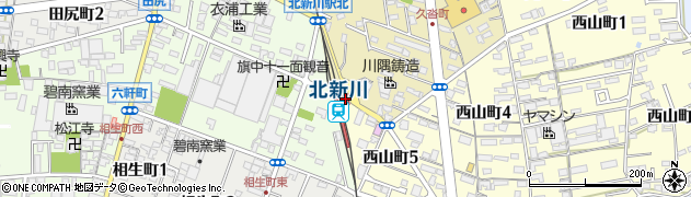 名鉄協商北新川駐車場周辺の地図