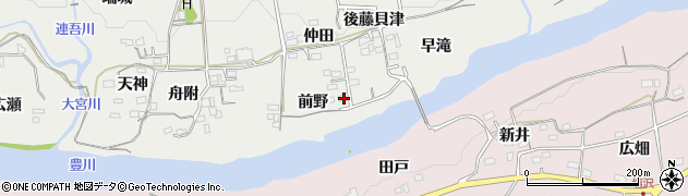 愛知県新城市川路前野27周辺の地図