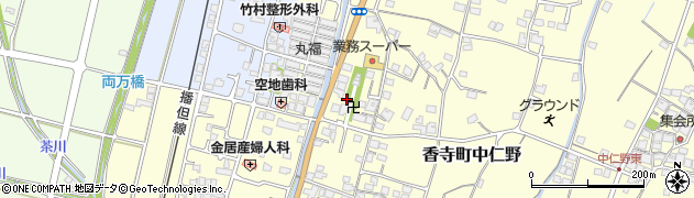兵庫県姫路市香寺町中仁野156周辺の地図