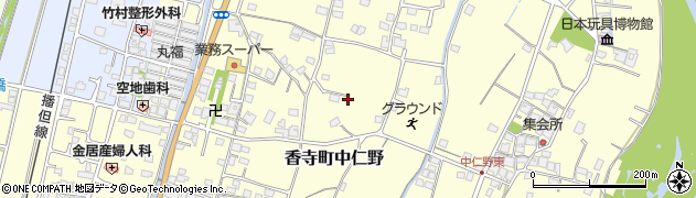 兵庫県姫路市香寺町中仁野398周辺の地図