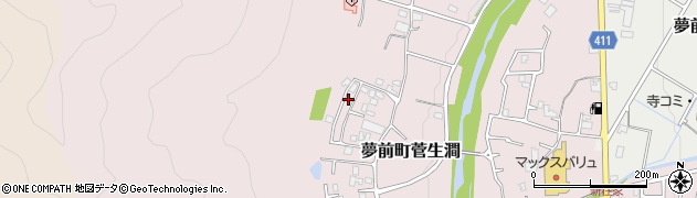 兵庫県姫路市夢前町菅生澗161-186周辺の地図