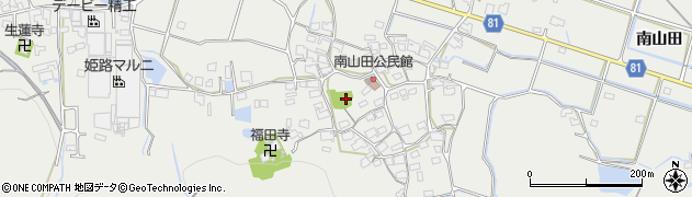 南山田公園周辺の地図