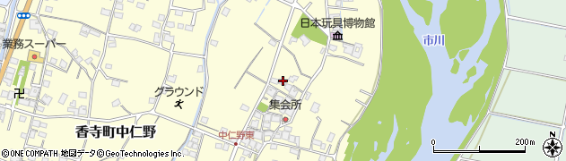 兵庫県姫路市香寺町中仁野620周辺の地図