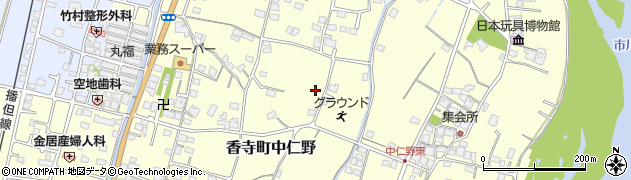兵庫県姫路市香寺町中仁野363周辺の地図