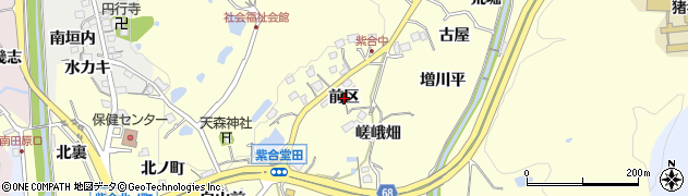 兵庫県猪名川町（川辺郡）紫合（前区）周辺の地図