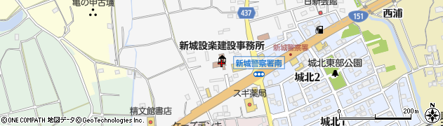愛知県新城市片山（西野畑）周辺の地図