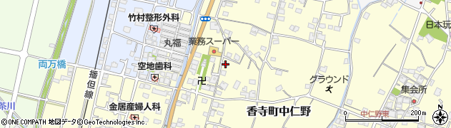 兵庫県姫路市香寺町中仁野62周辺の地図