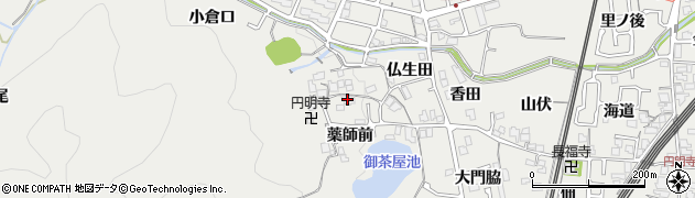 京都府大山崎町（乙訓郡）円明寺（薬師前）周辺の地図