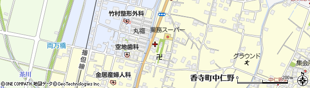 兵庫県姫路市香寺町中仁野155周辺の地図