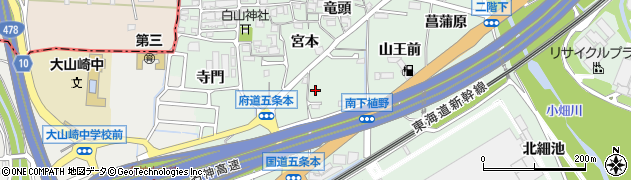 京都府大山崎町（乙訓郡）下植野（飯田）周辺の地図