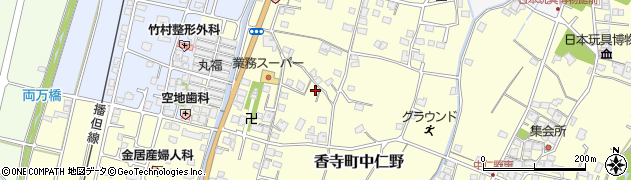 兵庫県姫路市香寺町中仁野43周辺の地図