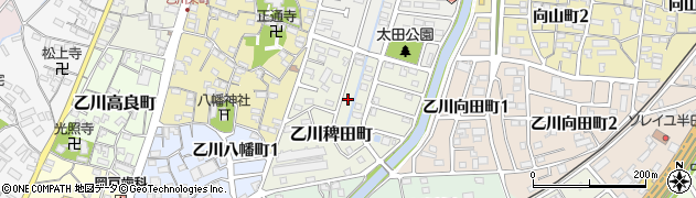 愛知県半田市乙川稗田町158周辺の地図