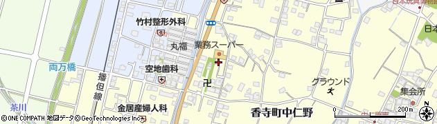 兵庫県姫路市香寺町中仁野145周辺の地図