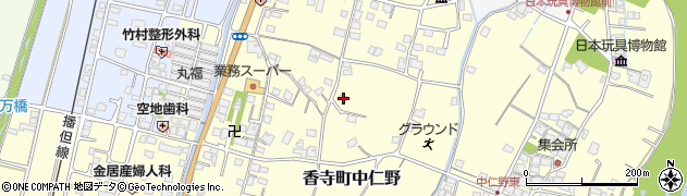 兵庫県姫路市香寺町中仁野390周辺の地図