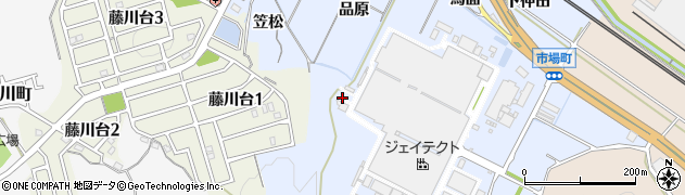 愛知県岡崎市市場町東笠松周辺の地図