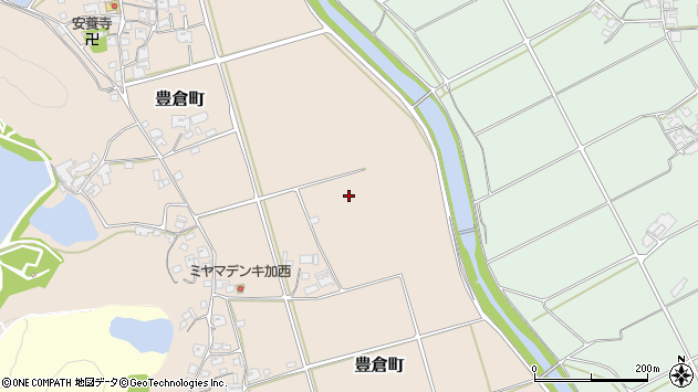 〒679-0106 兵庫県加西市豊倉町の地図