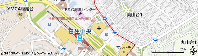 ＤＣＭ　日生中央店周辺の地図