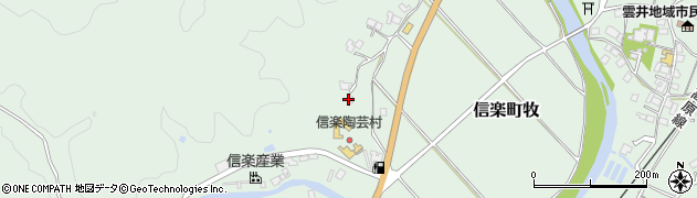 滋賀県甲賀市信楽町牧1462周辺の地図