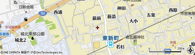 愛知県新城市平井（藪前）周辺の地図