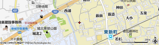 愛知県新城市平井（西浦）周辺の地図