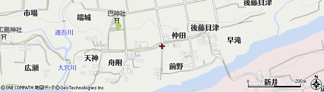 愛知県新城市川路前野60周辺の地図