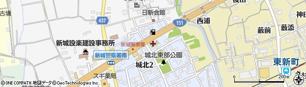 ＮＴＰ名古屋トヨペット　新城店周辺の地図