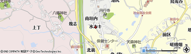 兵庫県猪名川町（川辺郡）北野（水カキ）周辺の地図