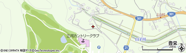愛知県新城市豊栄（荒小田）周辺の地図