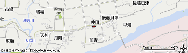 愛知県新城市川路前野39周辺の地図