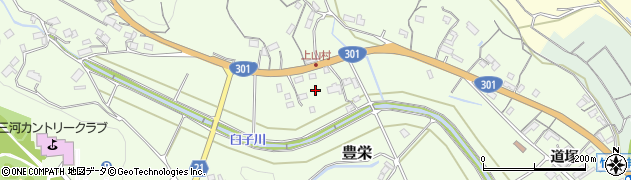 愛知県新城市豊栄（中田）周辺の地図