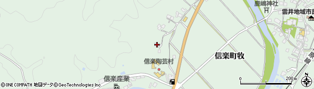 滋賀県甲賀市信楽町牧1455周辺の地図