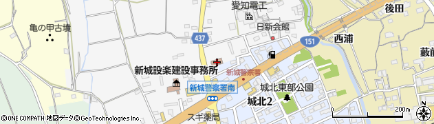 愛知県新城市片山東野畑周辺の地図