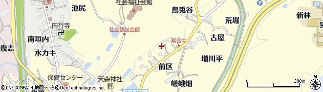 兵庫県猪名川町（川辺郡）紫合（愛宕下）周辺の地図