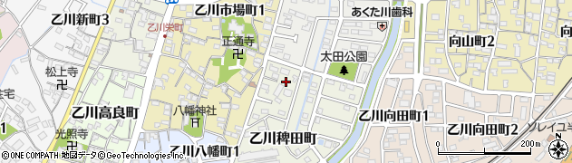愛知県半田市乙川稗田町4周辺の地図