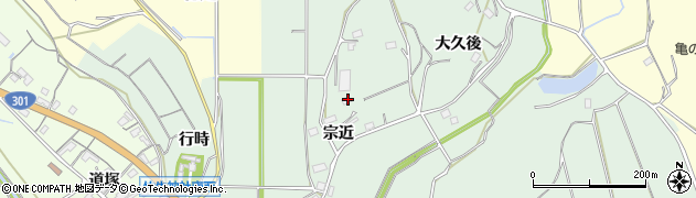 愛知県新城市杉山宗近周辺の地図