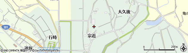 愛知県新城市杉山（宗近）周辺の地図