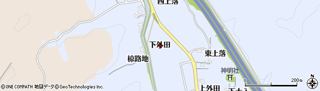 愛知県岡崎市池金町（下外田）周辺の地図