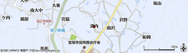 兵庫県宝塚市大原野（溝内）周辺の地図