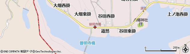 普明寺橋周辺の地図