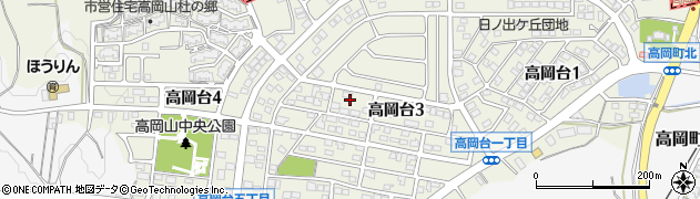 三重県鈴鹿市高岡台周辺の地図