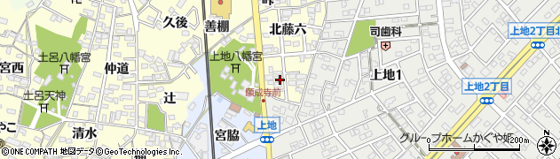 愛知県岡崎市福岡町（南藤六）周辺の地図