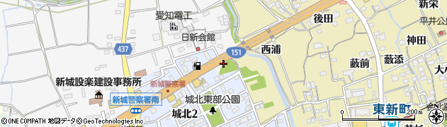 愛知県新城市片山（野先）周辺の地図