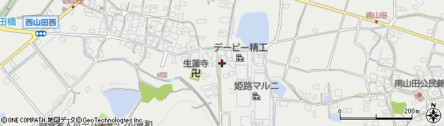 兵庫県姫路市山田町西山田491周辺の地図