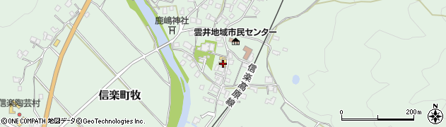滋賀県甲賀市信楽町牧552周辺の地図