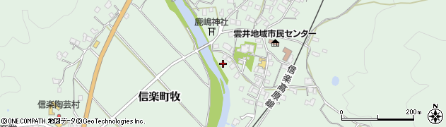 滋賀県甲賀市信楽町牧487周辺の地図