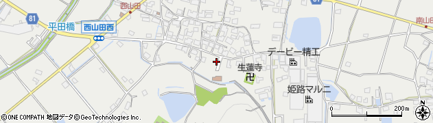 兵庫県姫路市山田町西山田454周辺の地図
