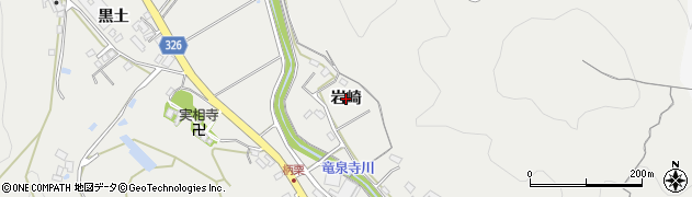愛知県岡崎市竜泉寺町（岩崎）周辺の地図