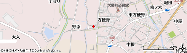 愛知県岡崎市大幡町（野添）周辺の地図