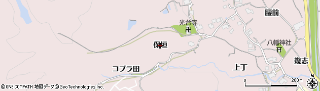 兵庫県猪名川町（川辺郡）南田原（保垣）周辺の地図