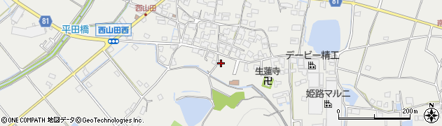 兵庫県姫路市山田町西山田446周辺の地図